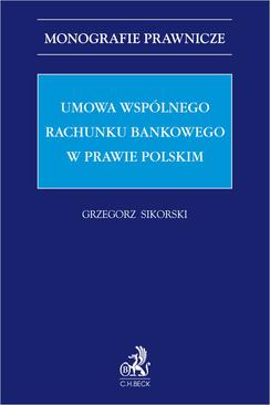 ebook Umowa wspólnego rachunku bankowego w prawie polskim