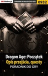 ebook Dragon Age: Początek - poradnik, opis przejścia, questy - Jacek "Stranger" Hałas