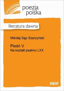 ebook Pieśń V (Na kształt psalmu LXX)