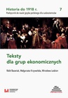 ebook Historia do 1918 r. Teksty dla grup ekonomicznych - Rafał Bazaniak,Małgorzata Krzywańska,Mirosława Ledzion