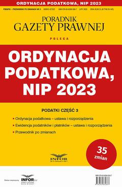 ebook Ordynacja podatkowa NIP 2023