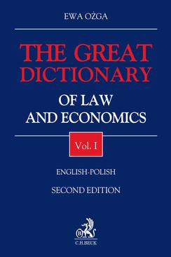 ebook The Great Dictionary of Law and Economics. Vol. I. English - Polish