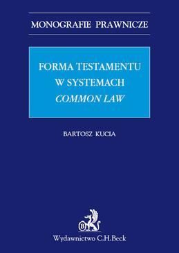 ebook Forma testamentu w systemach common law