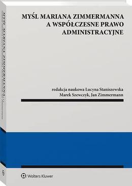 ebook Myśl Mariana Zimmermanna a współczesne prawo administracyjne