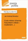 ebook Cuda miłości - Jan Andrzej Morsztyn
