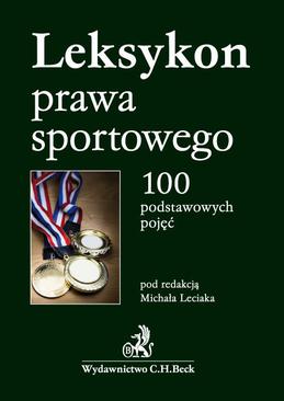 ebook Leksykon prawa sportowego. 100 podstawowych pojęć