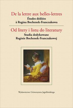 ebook De la lettre aux belles-lettres / Od litery i listu do literatury