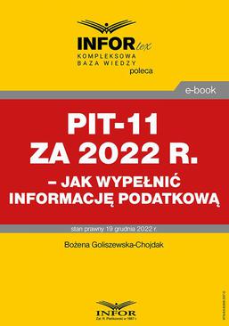 ebook PIT-11 za 2022 r. – jak wypełnić informację podatkową