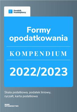 ebook Formy opodatkowania. Kompendium 2022/2023