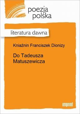 ebook Do Tadeusza Matuszewicza