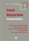 ebook Stosunki Międzynarodowe. International Relations 2014/1 (49) - Opracowanie zbiorowe