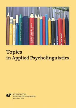 ebook Topics in Applied Psycholinguistics