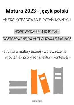 ebook Matura 2023. Język polski. Aneks: Opracowanie pytań jawnych