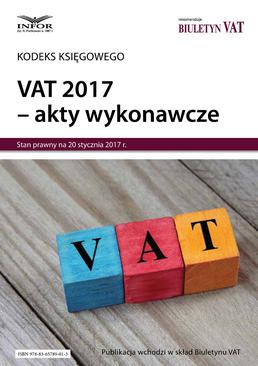 ebook VAT 2017 – akty wykonawcze