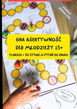 ebook Gra planszowa "Asertywność" dla młodzieży 15+ (do druku). Pomoc edukacyjna