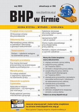 ebook „BHP w firmie” maj 2023