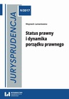 ebook Jurysprudencja 9. Status prawny i dynamika porządku prawnego - Wojciech Lamentowicz