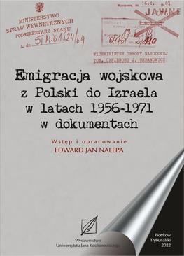 ebook Emigracja wojskowa z Polski do Izraela w latach 1956-1971 w dokumentach.