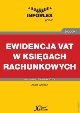 ebook Ewidencja VAT w księgach rachunkowych